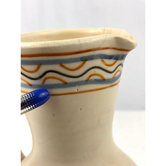 VTG Handmade Spanish Talavera Chacón Pitcher Pottery Spain - Picture 2 of 11